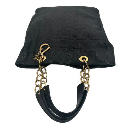 Dior Grand Sac Soft Cannage Lambskin schwarz / sehr gut Dior