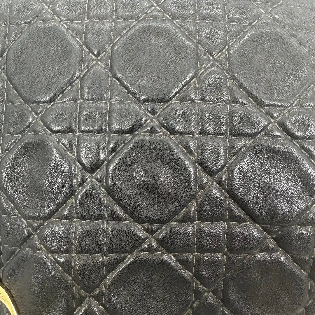 Dior Grand Sac Soft Cannage Lambskin schwarz / sehr gut Dior
