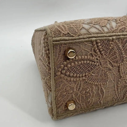 Dior Lady D-Lite Tasche Medium beige / neuwertig Dior