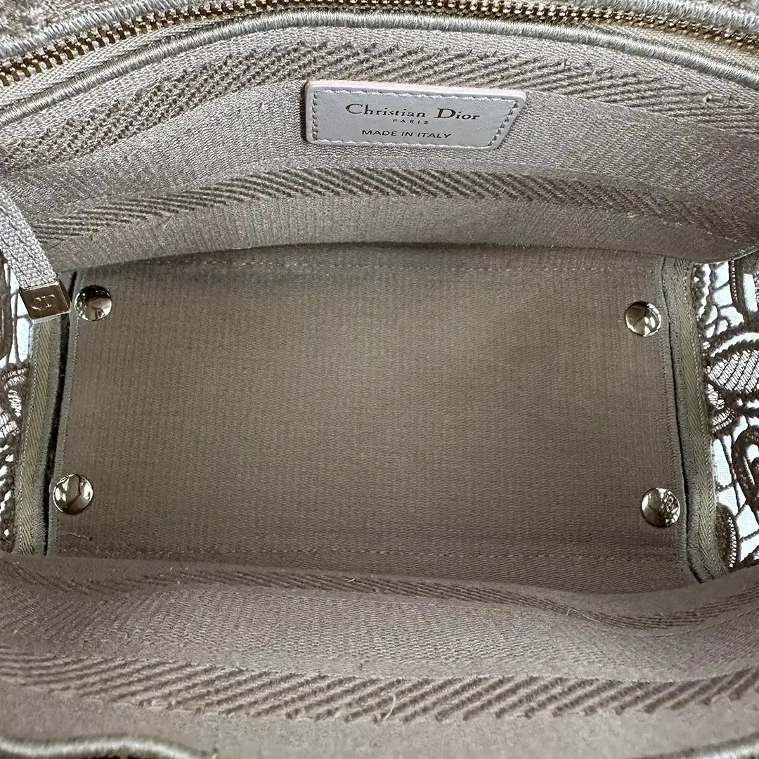 Dior Lady D-Lite Tasche Medium beige / neuwertig Dior