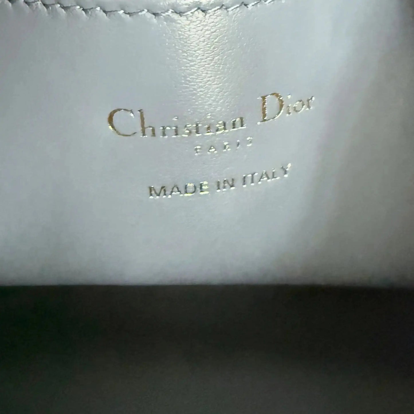 Dior Medium Caro Rucksack Denim blue Macrocannage Lammleder / neuwertig Dior