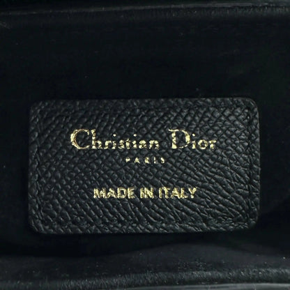 Dior Mini Saddle Bag mit Trageriemen Kalbsleder schwarz 2022 / neuwertig Dior