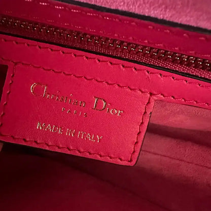 Dior Saddle Bag mit Trageriemen Medium Passion Pink Fullset / ungetragen Dior