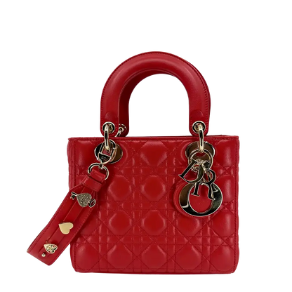 Dior kleine Lady Dior my ABCDior Tasche rot / neuwertig Dior