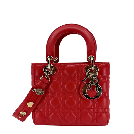 Dior kleine Lady Dior my ABCDior Tasche rot / neuwertig Dior