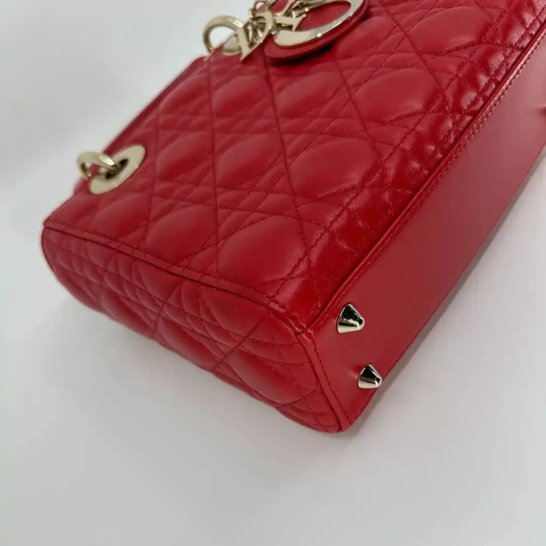 Dior kleine Lady Dior my ABCDior Tasche rot / neuwertig Dior
