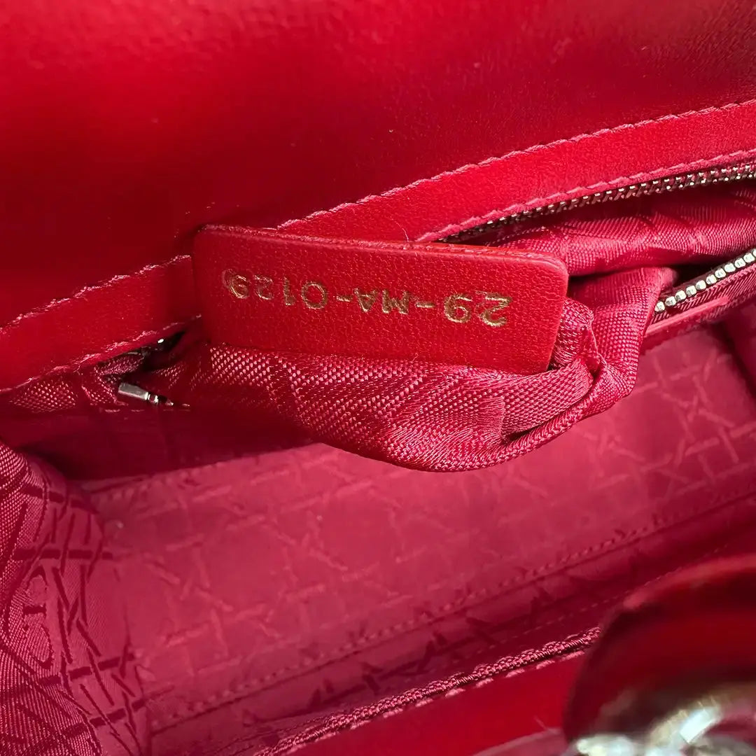 Dior kleine Lady Dior my ABCDior Tasche rot / neuwertig Dior