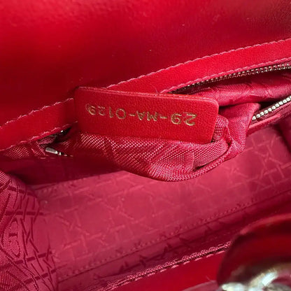 Dior kleine Lady Dior my ABCDior Tasche rot / neuwertig Dior