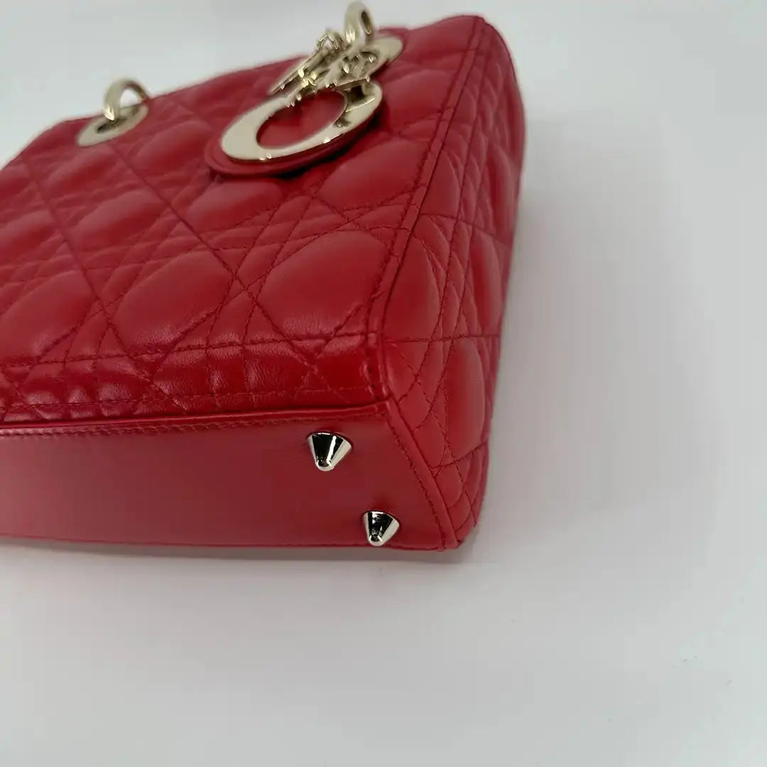 Dior kleine Lady Dior my ABCDior Tasche rot / neuwertig Dior