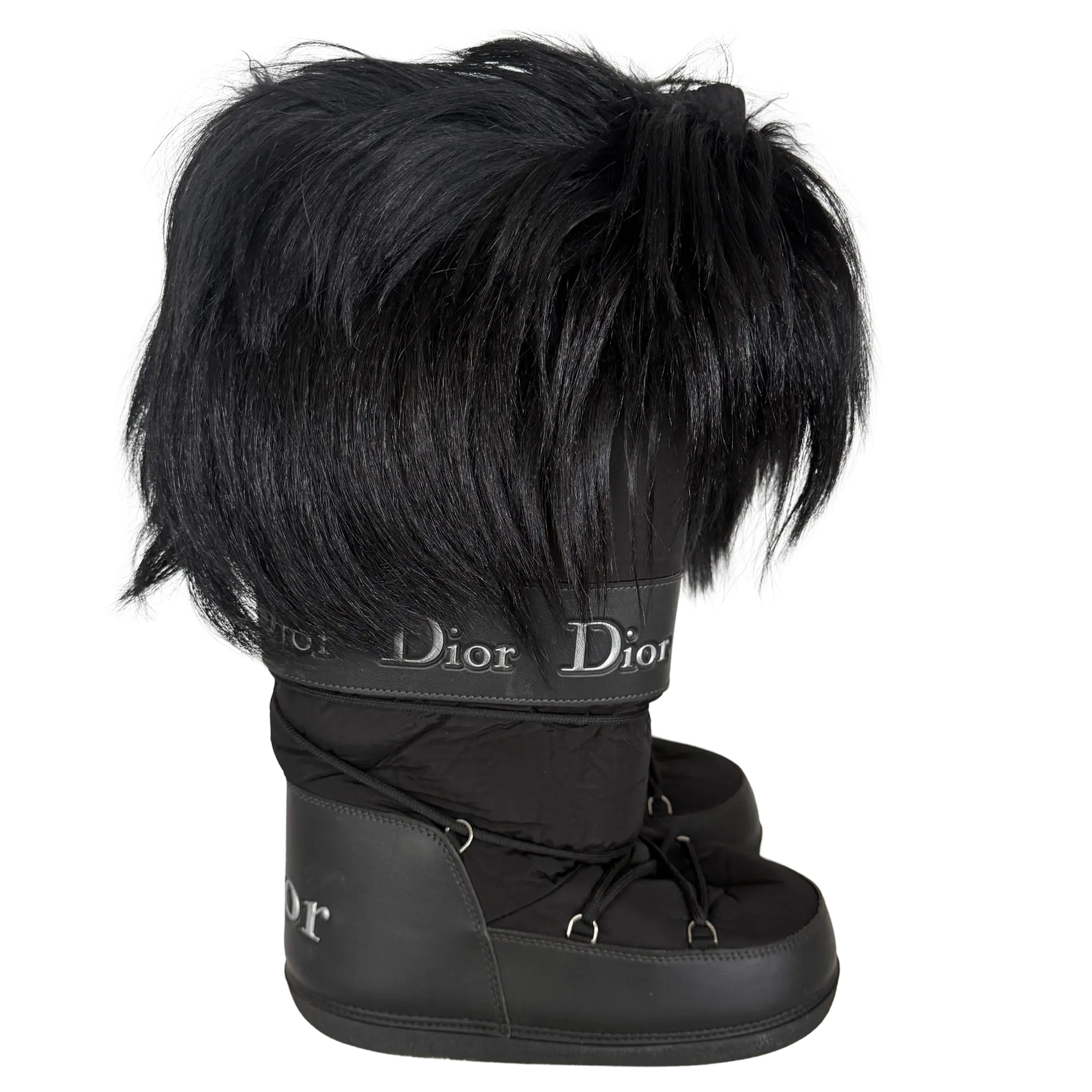Dior x John Galliano Yak Snow Moon Boots schwarz Größe 38-40 / gut Dior