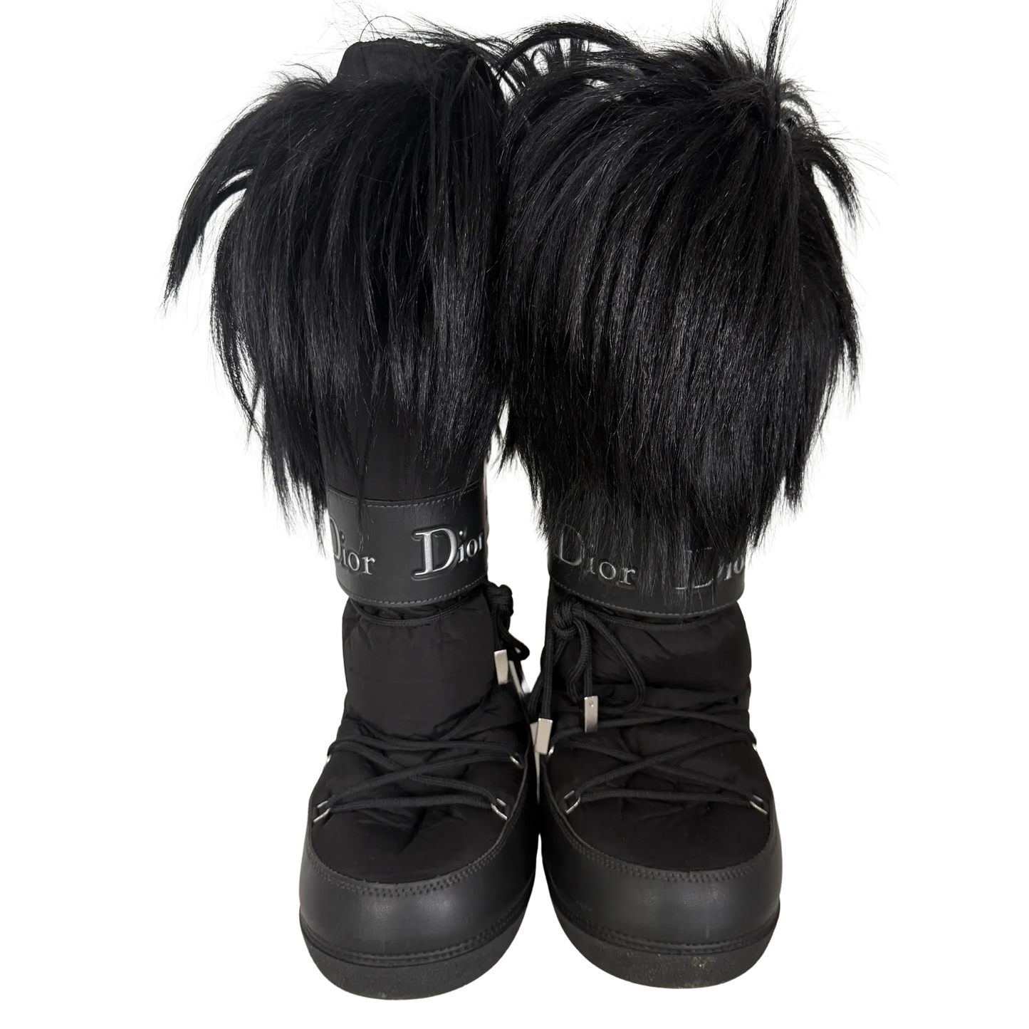 Dior x John Galliano Yak Snow Moon Boots schwarz Größe 38-40 / gut Dior