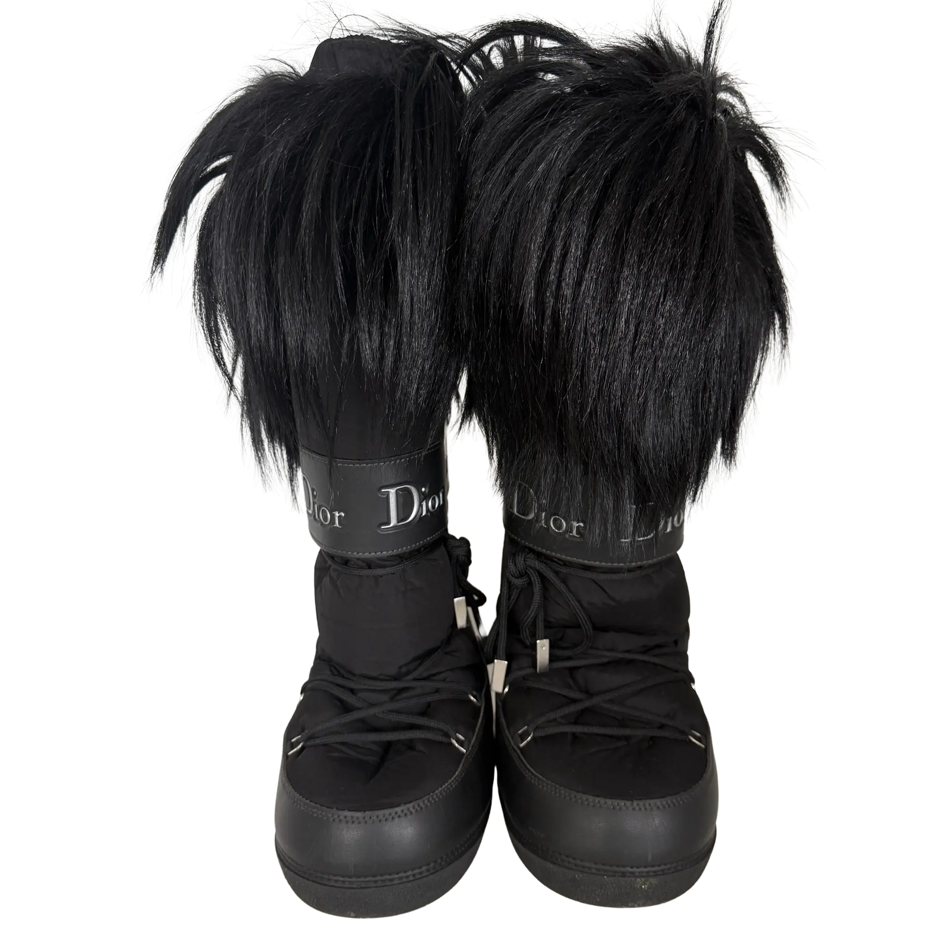 Dior x John Galliano Yak Snow Moon Boots schwarz Größe 38-40 / gut Dior