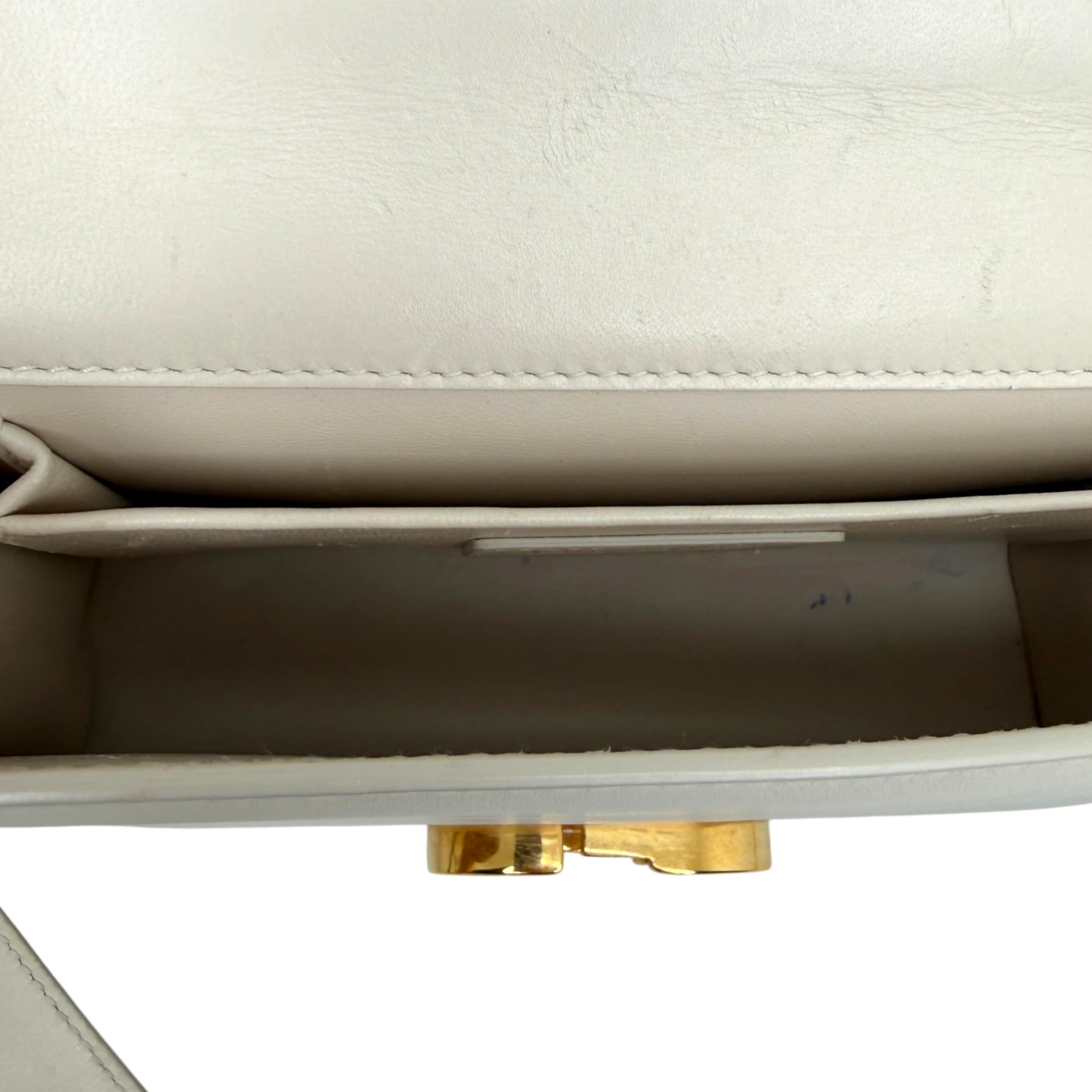 Dior Cream 30 Montaigne Flap Handtasche Cream Leder / gut Dior