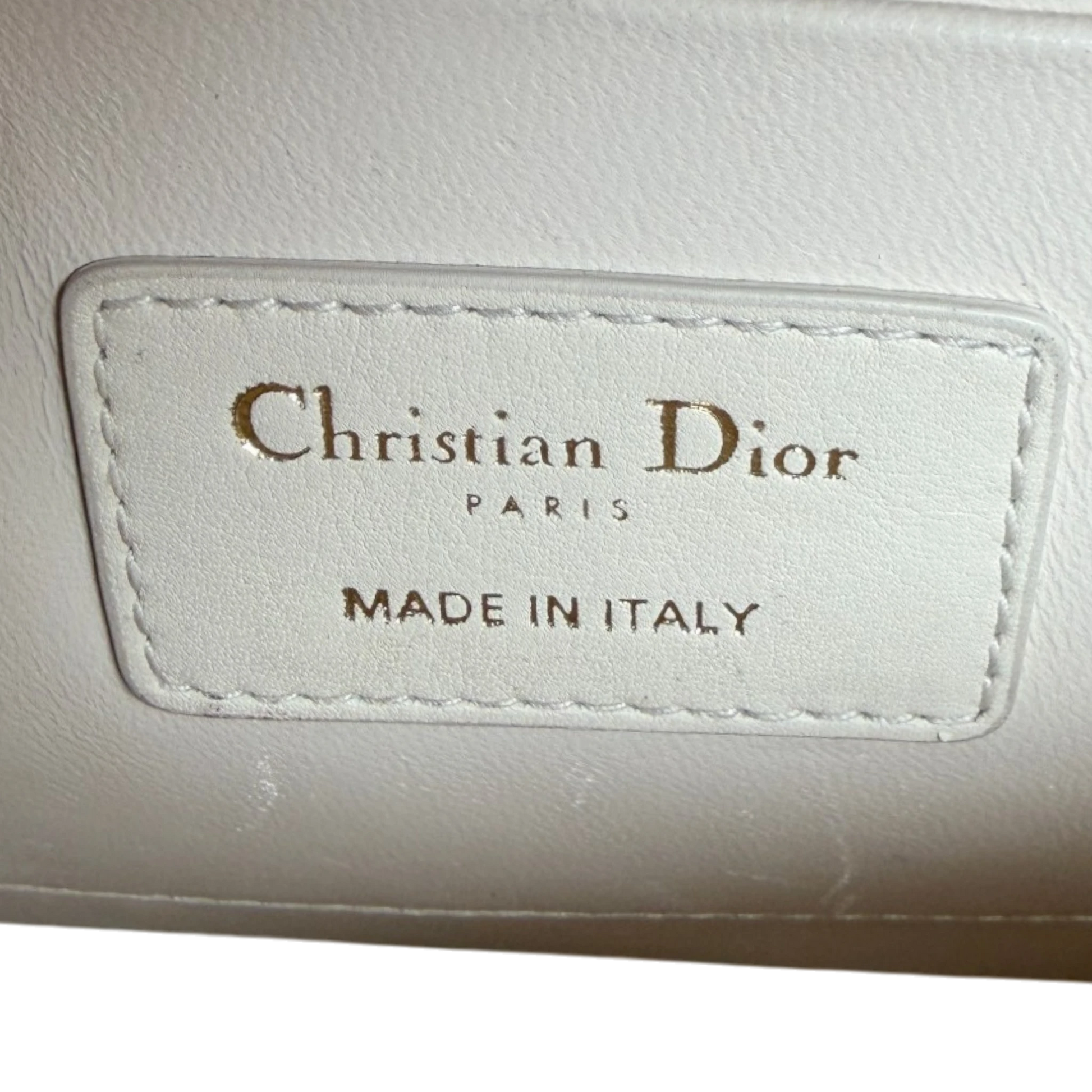 Dior Cream 30 Montaigne Flap Handtasche Cream Leder / gut Dior