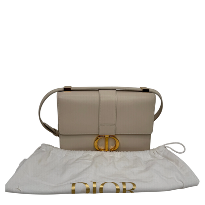 Dior Cream 30 Montaigne Flap Handtasche Cream Leder / gut Dior
