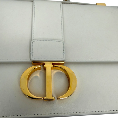 Dior Cream 30 Montaigne Flap Handtasche Cream Leder / gut Dior