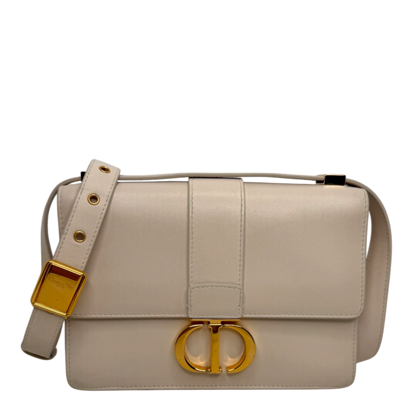 Dior Cream 30 Montaigne Flap Handtasche Cream Leder / gut Dior