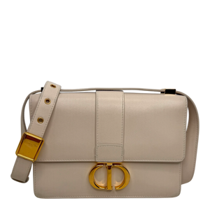 Dior Cream 30 Montaigne Flap Handtasche Cream Leder / gut
