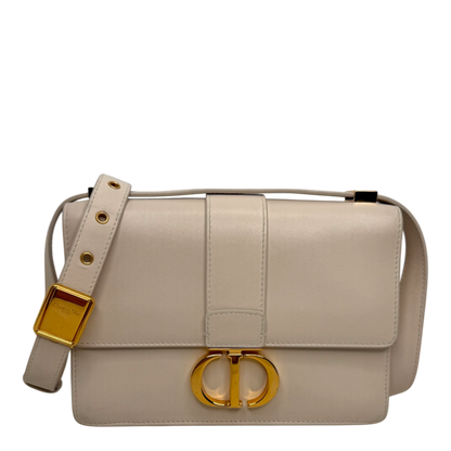 Dior Cream 30 Montaigne Flap Handtasche Cream Leder / gut Dior