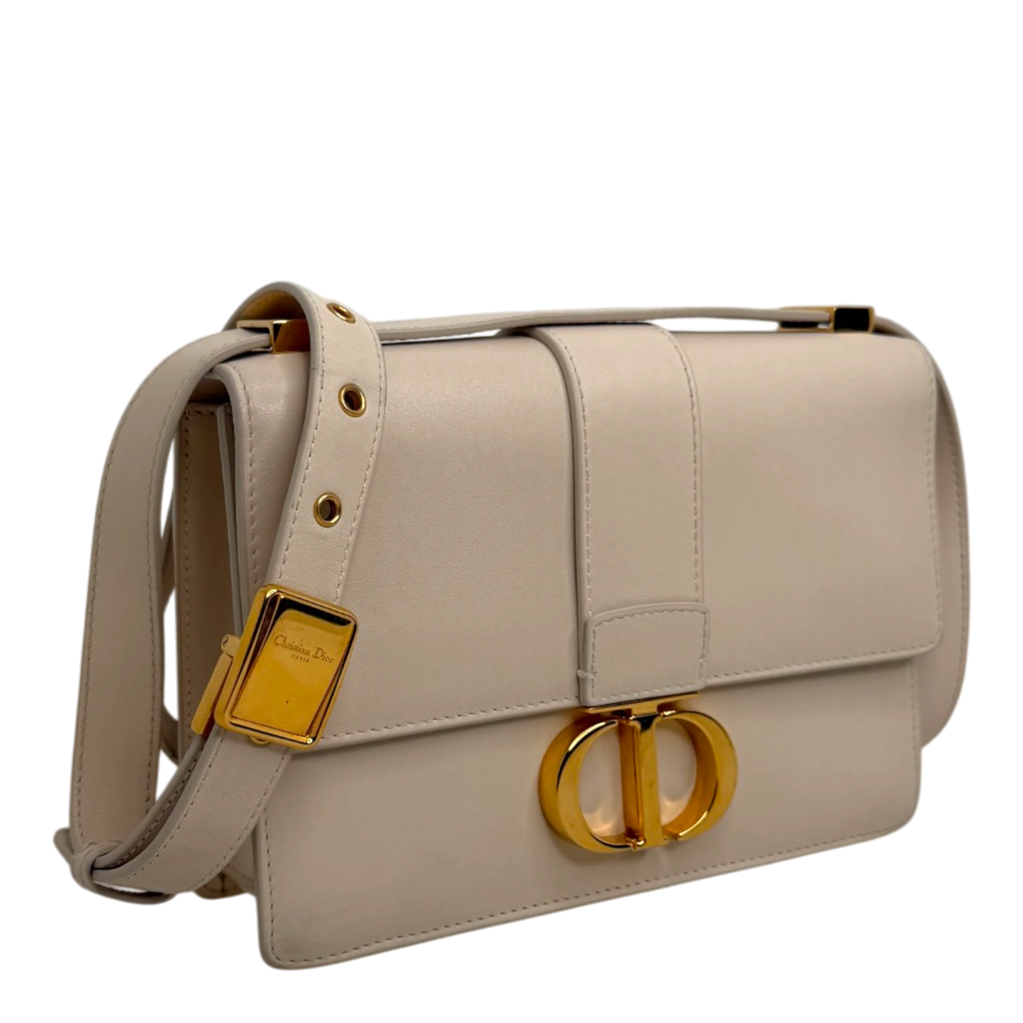 Dior Cream 30 Montaigne Flap Handtasche Cream Leder / gut Dior