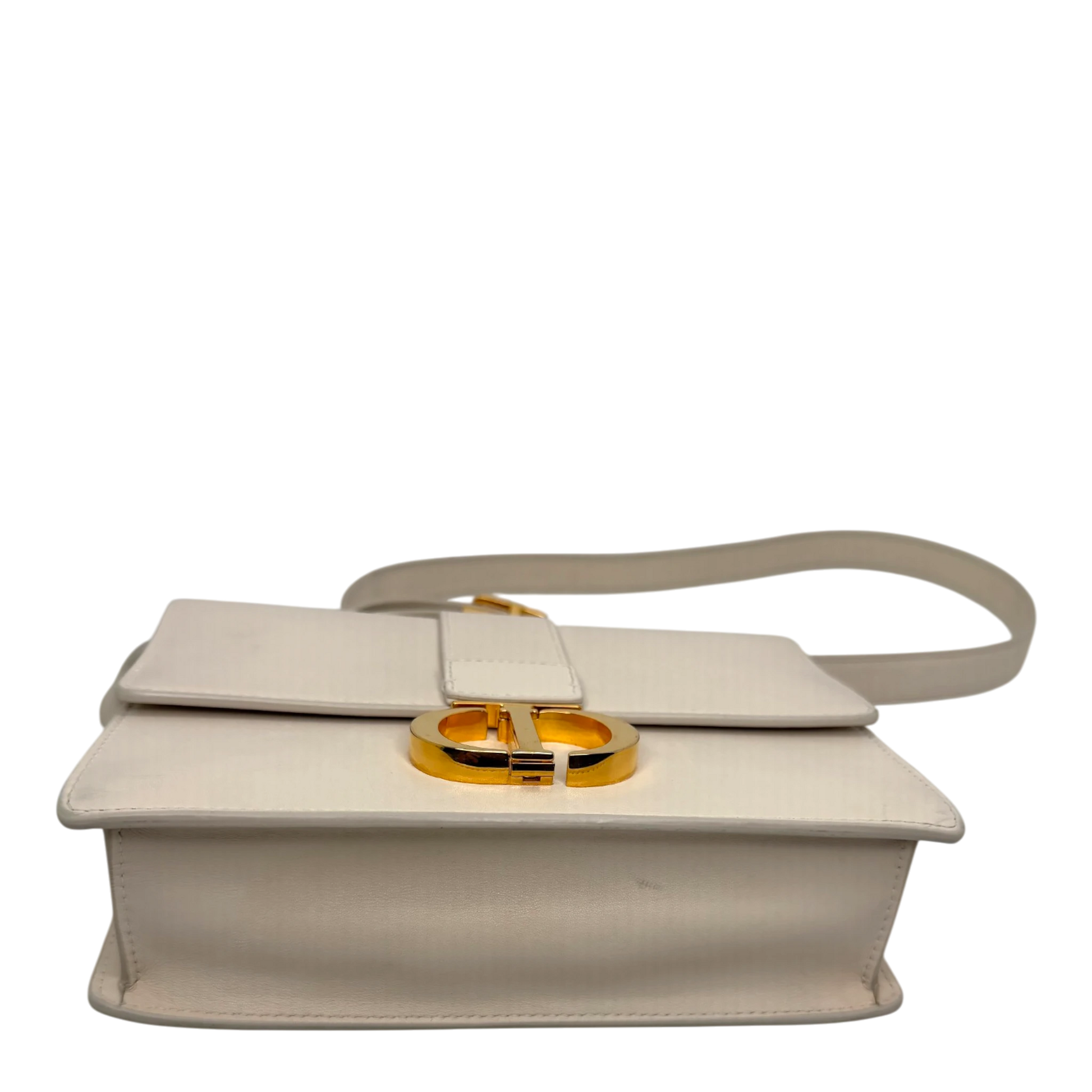 Dior Cream 30 Montaigne Flap Handtasche Cream Leder / gut Dior