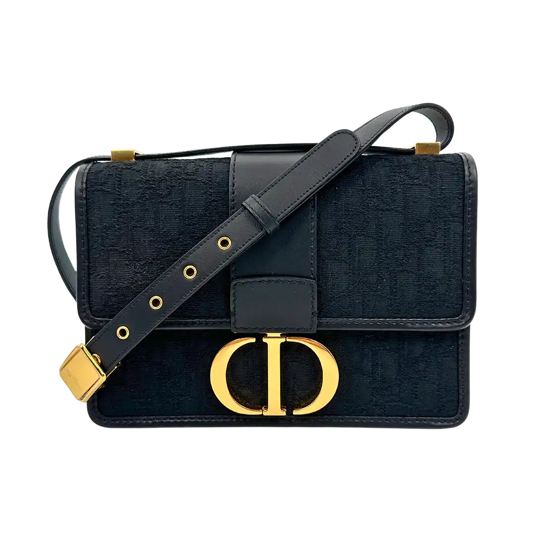 Dior 30 Montaigne Handtasche schwarzes Canvas und Leder limitiert / sehr gut Dior