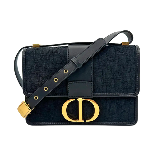 Dior 30 Montaigne Handtasche schwarzes Canvas und Leder limitiert / sehr gut Dior