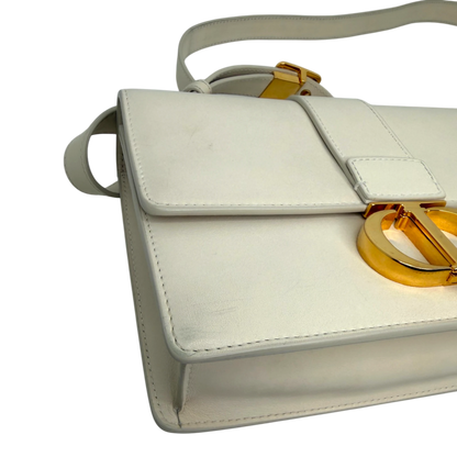Dior Cream 30 Montaigne Flap Handtasche Cream Leder / gut Dior