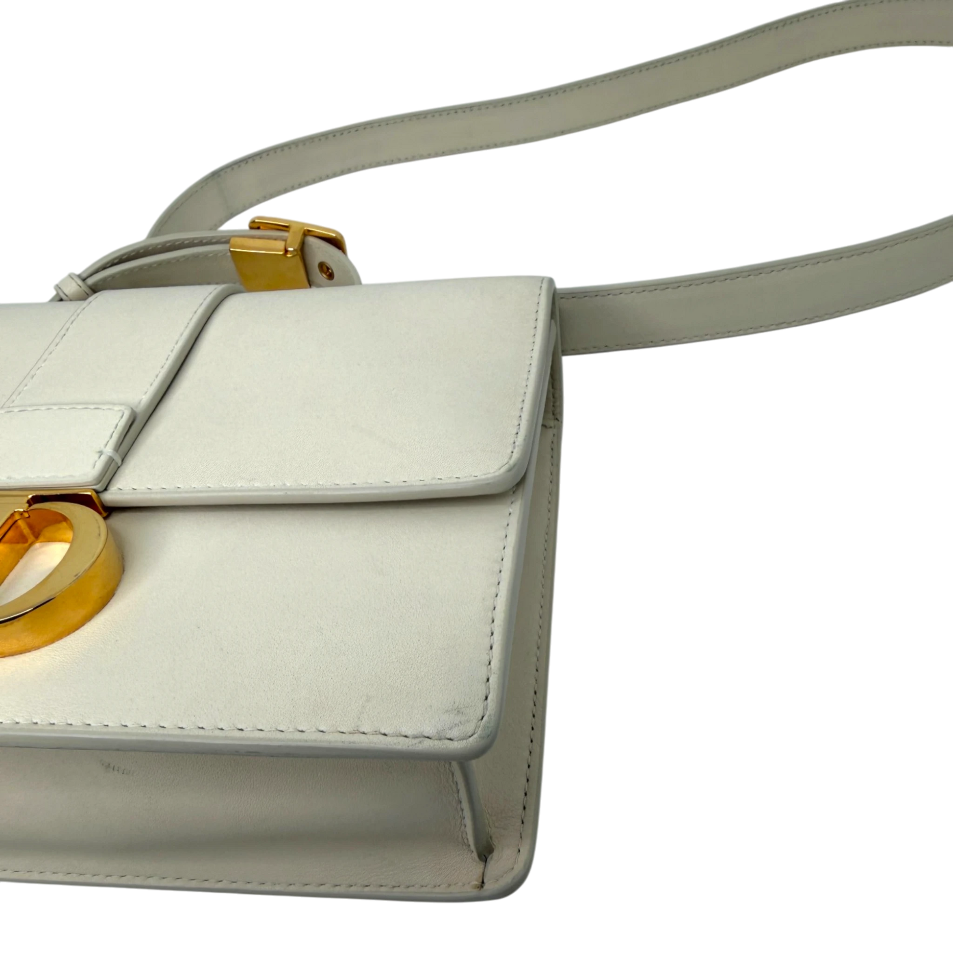 Dior Cream 30 Montaigne Flap Handtasche Cream Leder / gut Dior