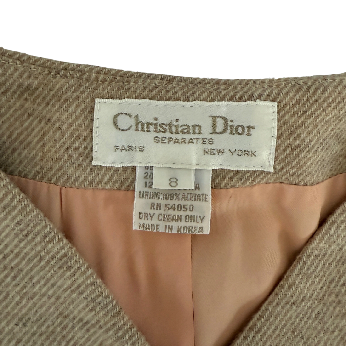 Dior Blazer Größe 8 Beige / sehr gut Echtheitscheck