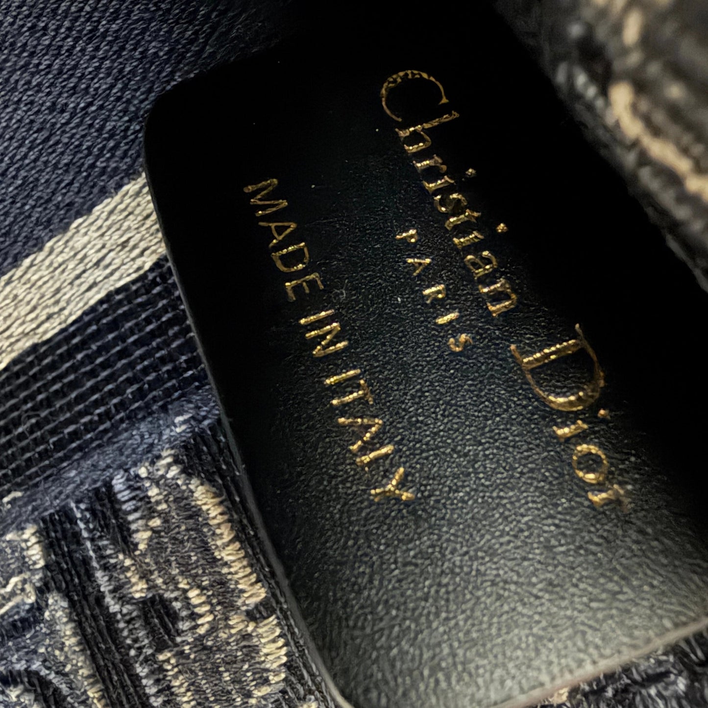 Dior Book Tote Oblique Velvet Mini blau beige / neuwertig Dior