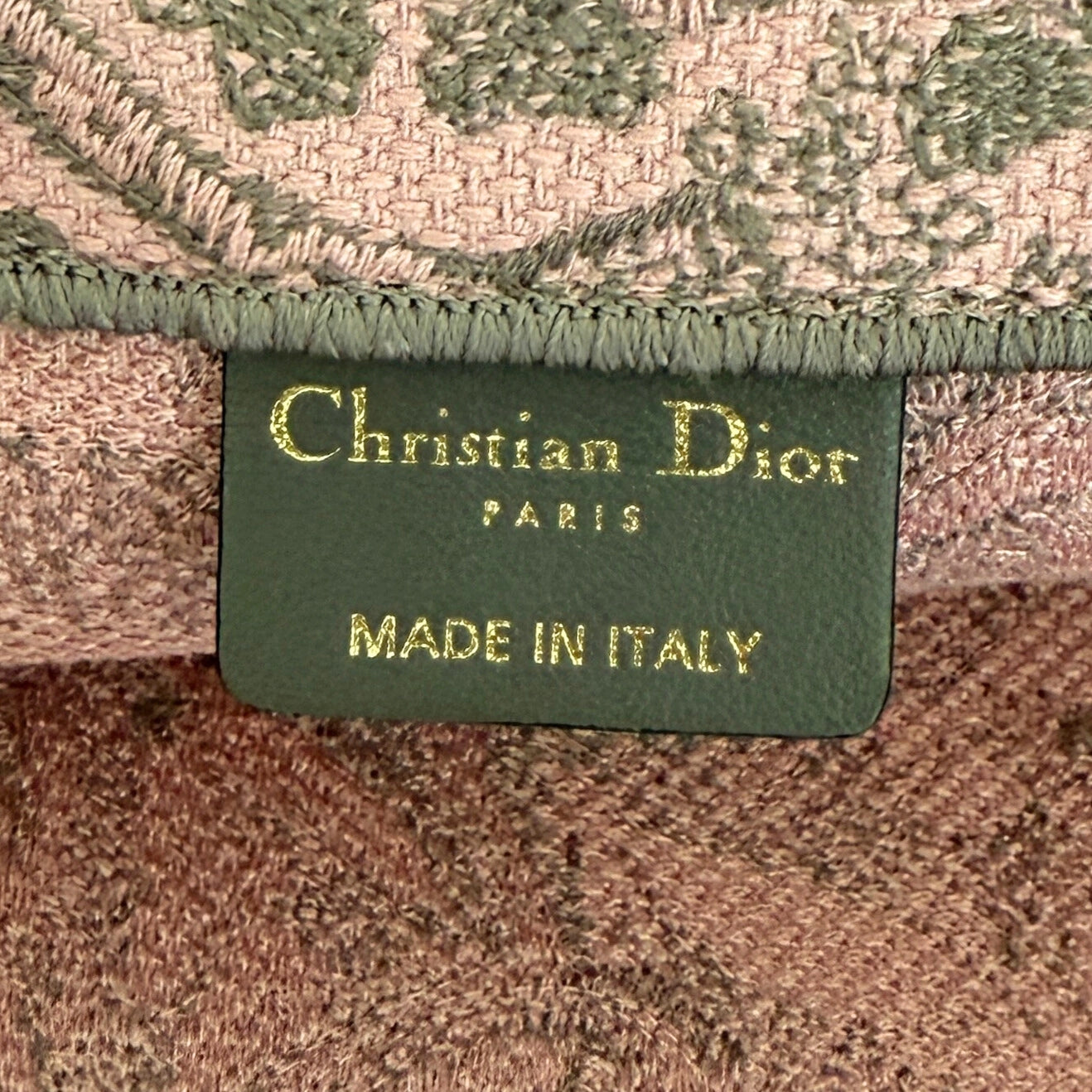 Dior Große Book Tote Toile de Jouy Rosa / neuwertig Dior