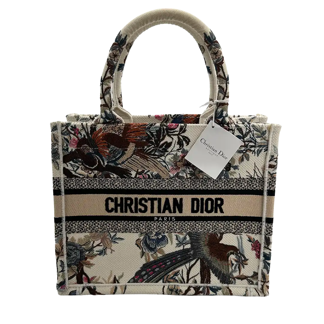 Dior Jardin d'Hiver Book Tote Small  Personalisierung "SF" / Exzellent Dior