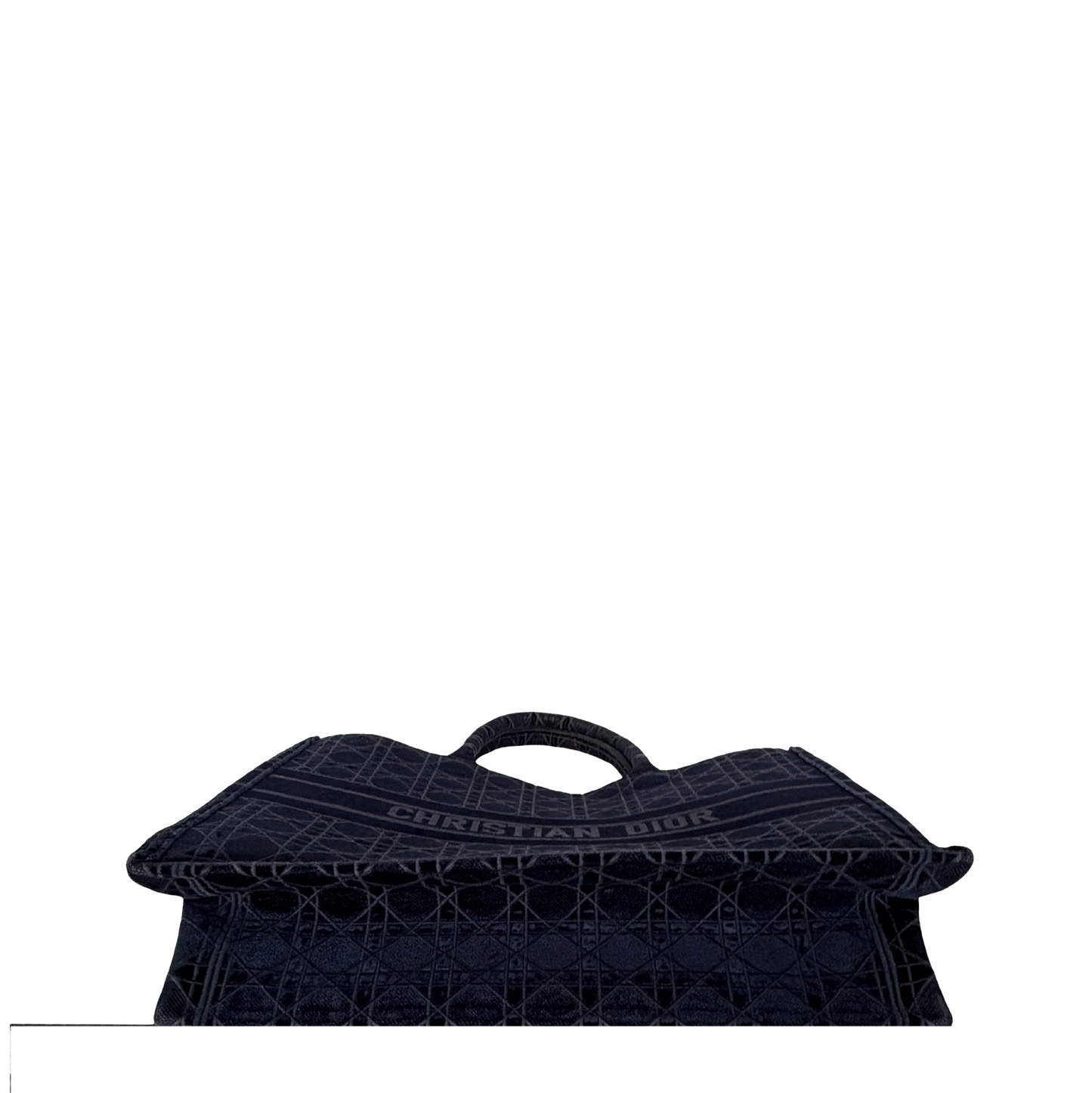 Dior Book Tote Large Velvet blau / neuwertig Dior