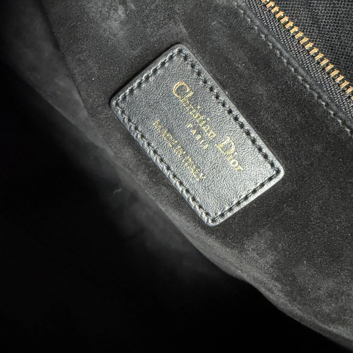 Dior Book Tote Large Macrocannage Kalbsleder Schwarz Gold Dior