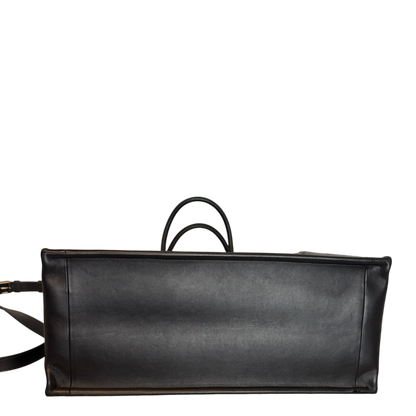 Dior Book Tote Large Macrocannage Kalbsleder Schwarz Gold Dior