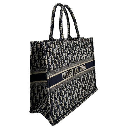 Dior Book Tote Oblique Large blau / sehr gut Dior