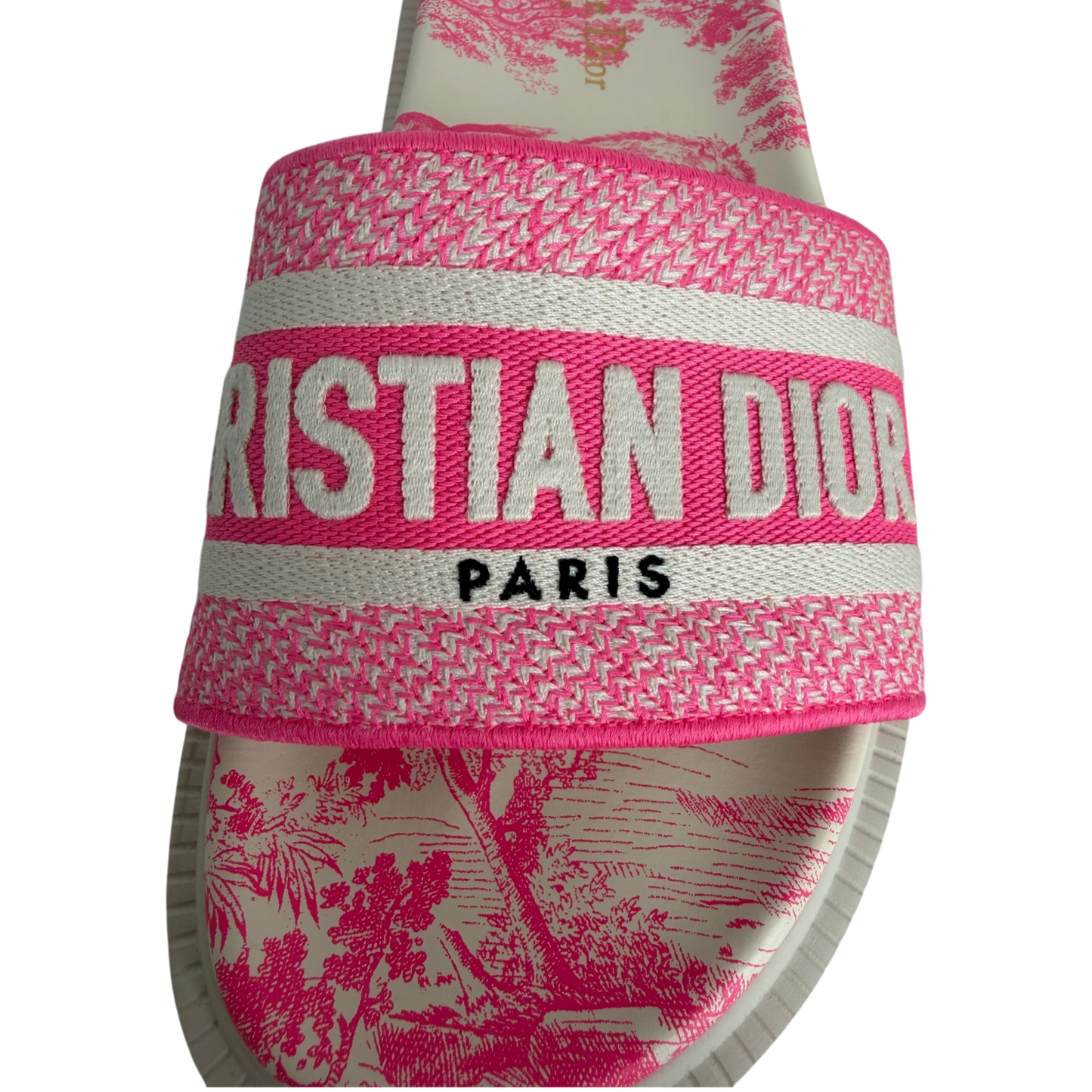 Dior Dway Mule Toile de Jouy Pink Größe 38 Dior
