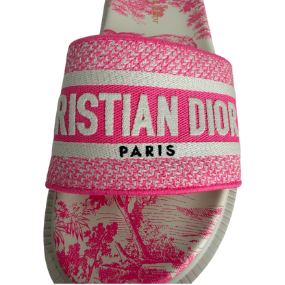 Dior Dway Mule Toile de Jouy Pink Größe 38 Dior
