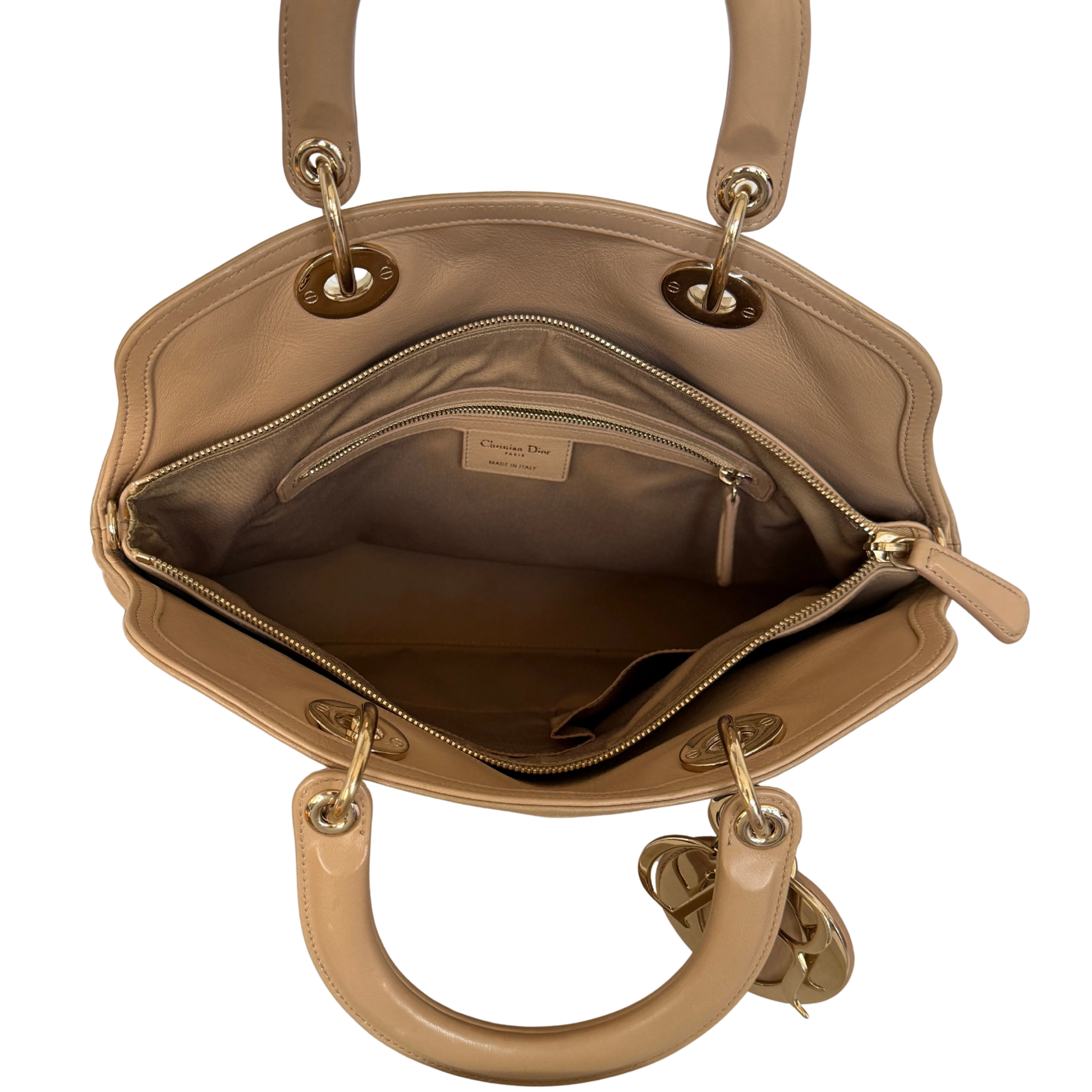 Dior Cannage Granville Tote Bag Beige / akzeptabel Dior