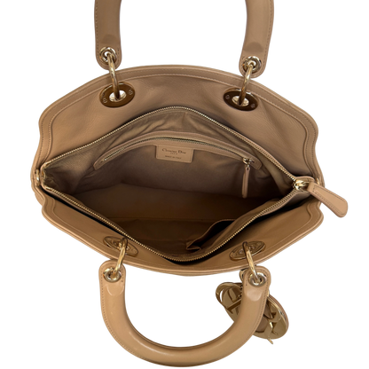 Dior Cannage Granville Tote Bag Beige / akzeptabel Dior