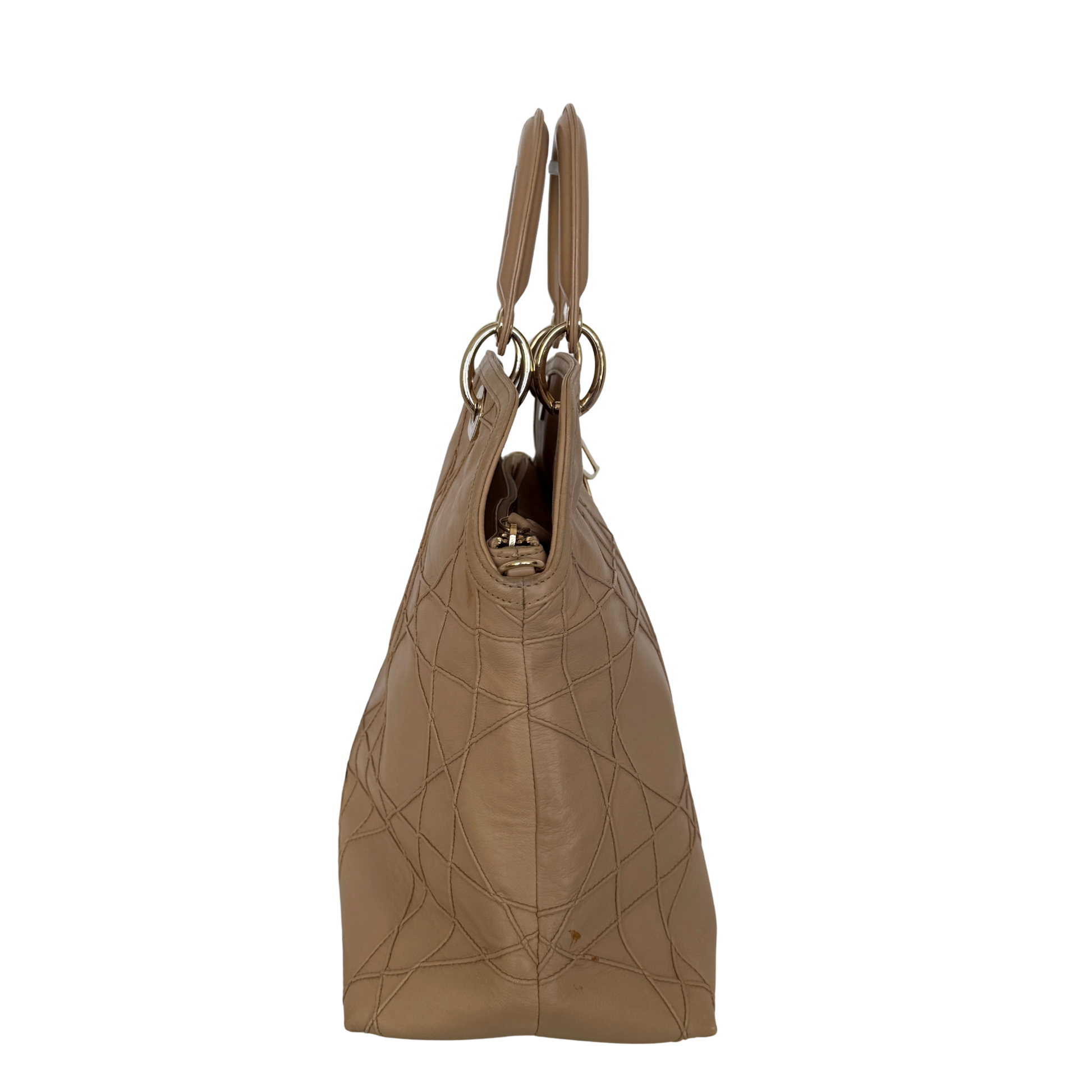 Dior Cannage Granville Tote Bag Beige / akzeptabel Dior