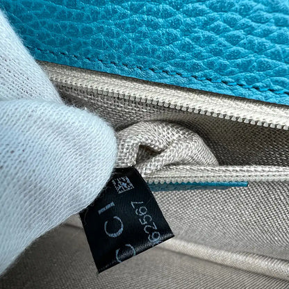 Gucci Interlocking GG Medium Crossbody Tasche blau / türkis / sehr gut Gucci