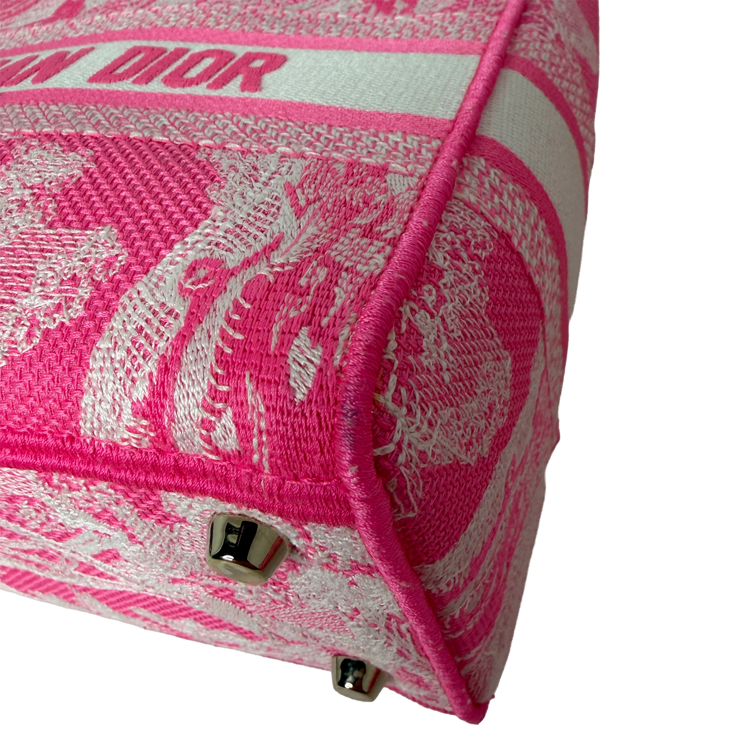 Dior Lady D-Lite Medium Toile de Jouy fluoreszierendes Pink Fullset Dior