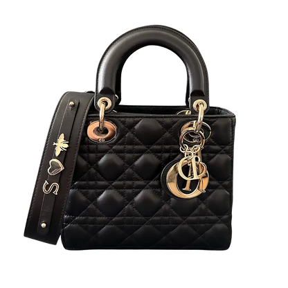 Dior kleine Lady Dior my ABCDior Tasche schwarz Fullset / neuwertig Dior