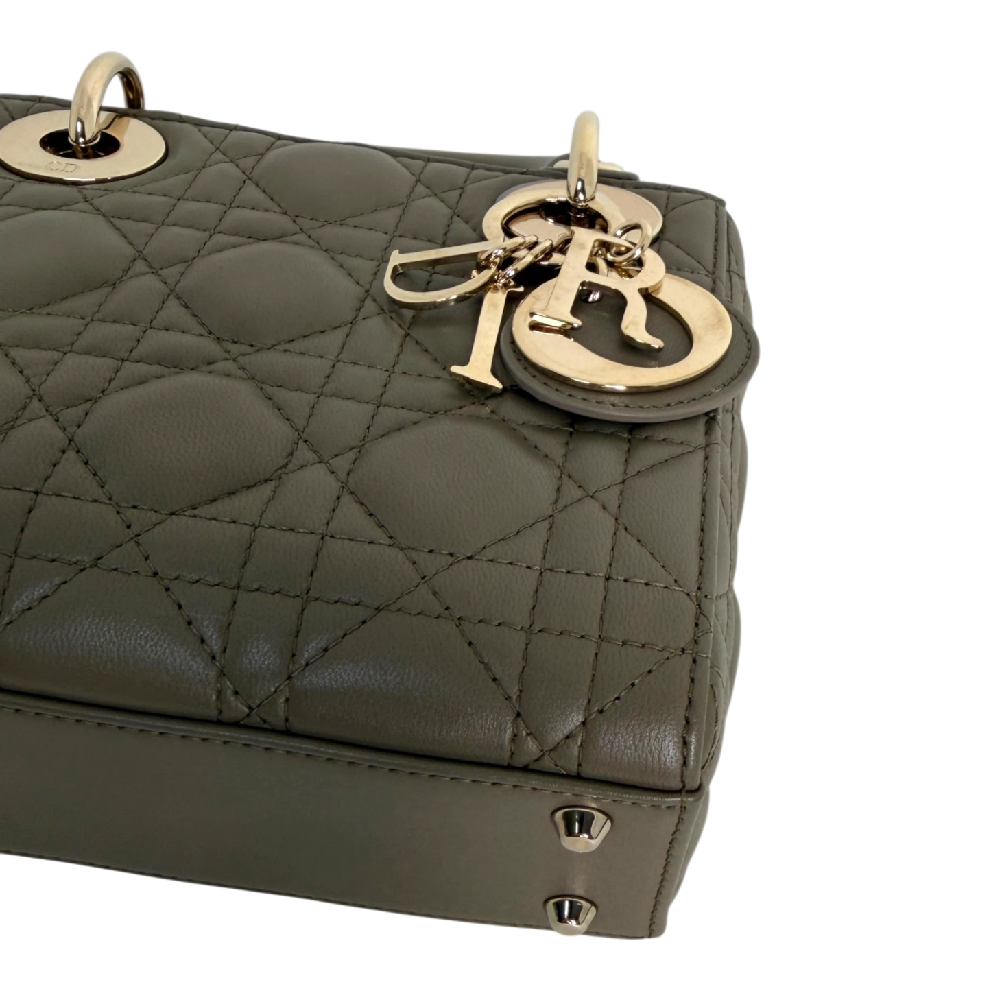 Dior Lady Dior Mini Cannage Lammleder mit Kette Dior