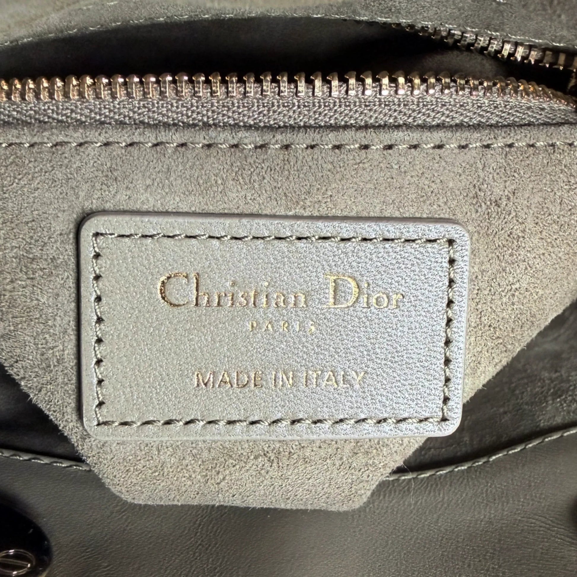 Dior Lady Dior Mini Cannage Lammleder mit Kette Dior