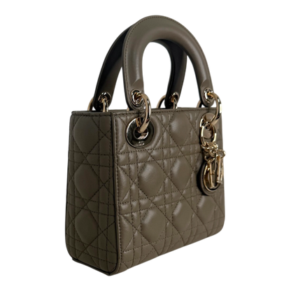 Dior Lady Dior Mini Cannage Lammleder mit Kette Dior