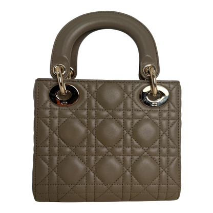 Dior Lady Dior Mini Cannage Lammleder mit Kette Dior