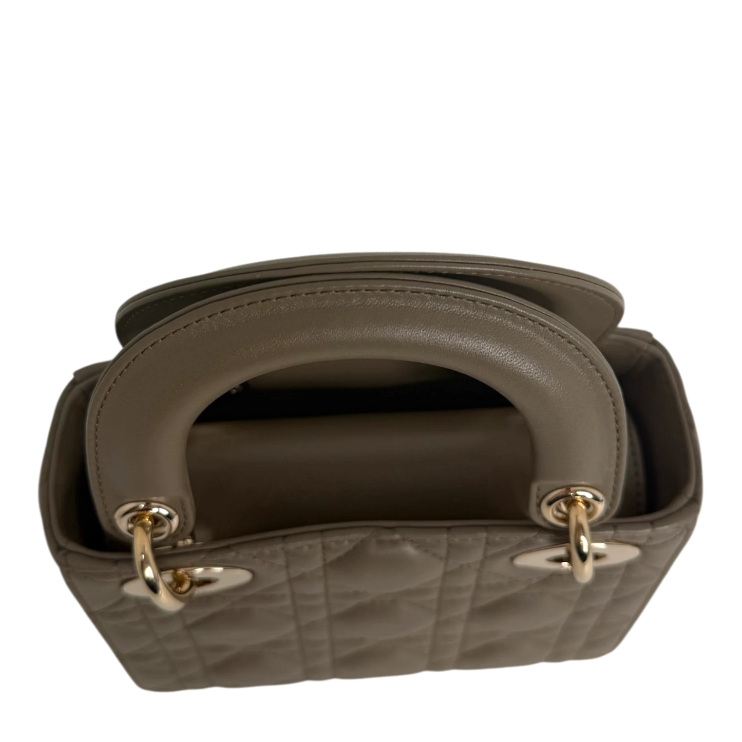 Dior Lady Dior Mini Cannage Lammleder mit Kette Dior